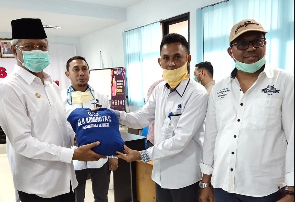 1000 Masker dari BLK Alkhairaat Ternate