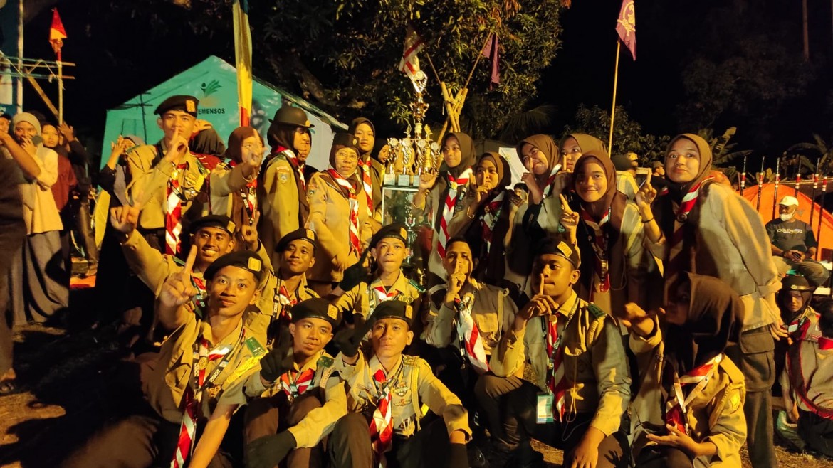 Gudep MAS Alkhairaat Kalumpang Kota Ternate Juara Umum dalam Perkemahan Pekan Cipta Kreatif (PPCK) VIII Tahun 2022